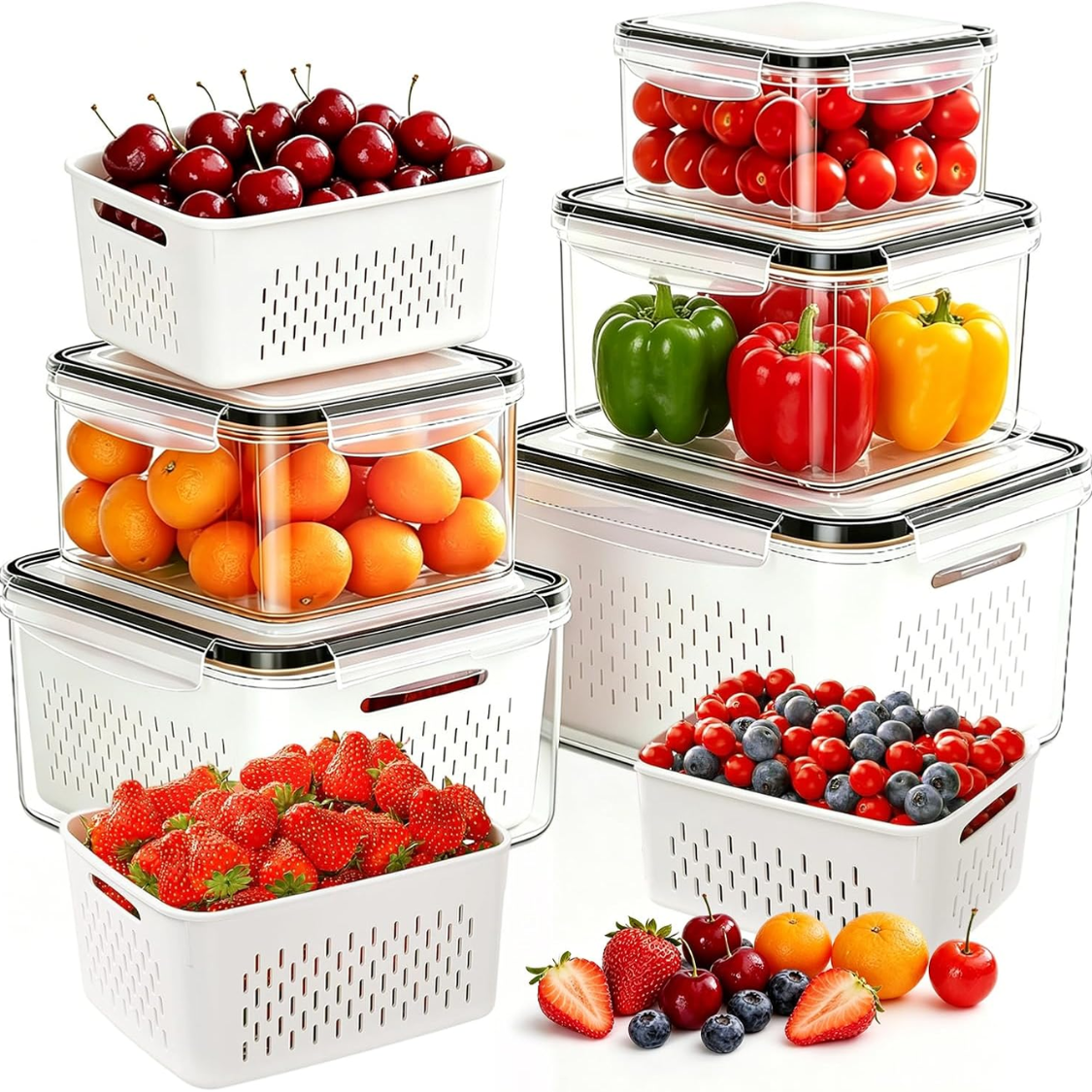 Large Fruit & Vegetable Storage Containers